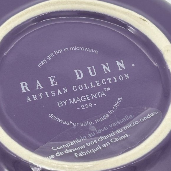 NEW Rae Dunn Halloween "BOO" Black and Purple Ceramic Spoon Rest - Picture 4 of 4